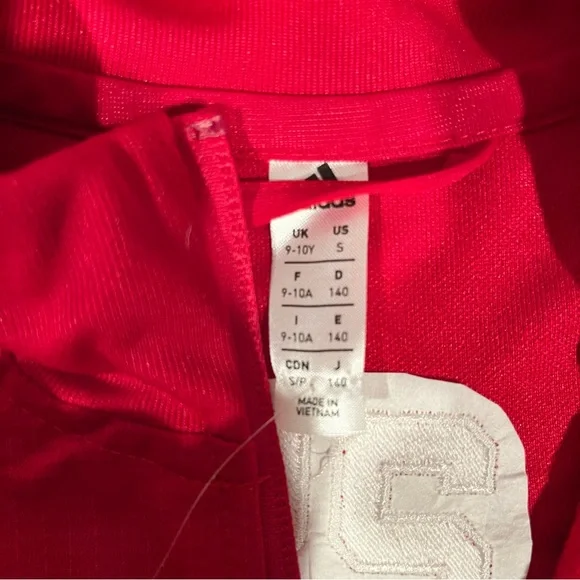 BRAND NEW NWT NEVER WORN Adidas Tiro 19 Training Jacket Youth - Red - D95922 - Picture 4 of 6